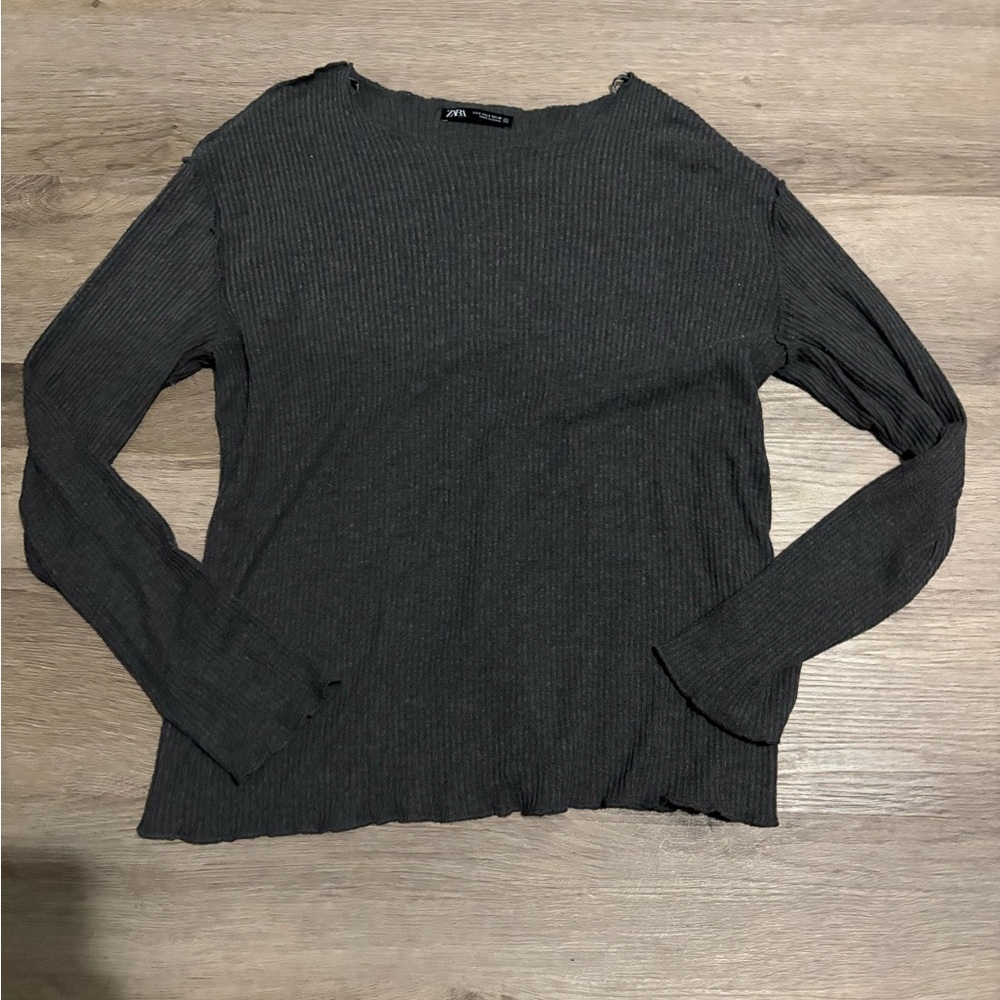Zara ribbed long sleeveโ